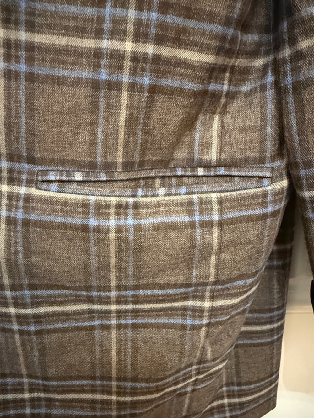 Lovers + Friends Plaid Brown/blue Oversized Blazer Jacket - Women's size small - Picture 6 of 16